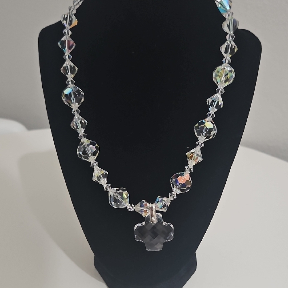 Swarovski Necklace with Cross Pendant